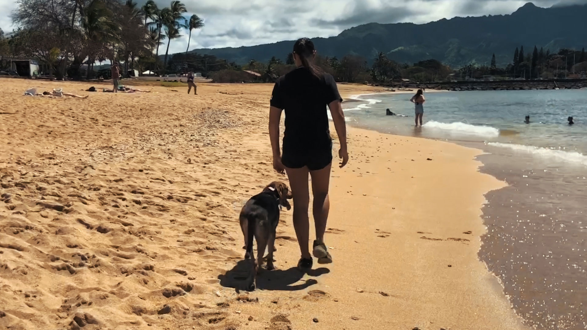 Training on the beach in Honolulu