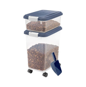 Dog food container clear
